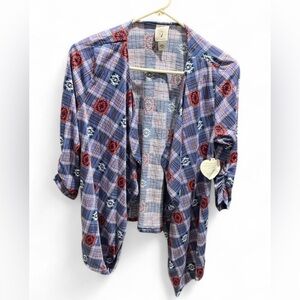 Self Esteem Multicolor Plaid Cardigan